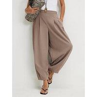 River Island Twill Balloon Trouser - Beige