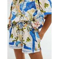 River Island Tropical Beaded Short - White