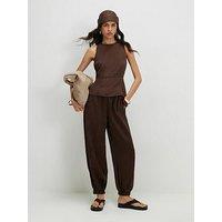River Island Ross Hem Cuffed Barrel - Brown