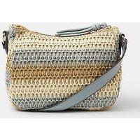 Accessorize Stripe Woven Cross Body Bag