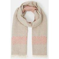 Accessorize Lightweight Jacquard Embroidered Scarf