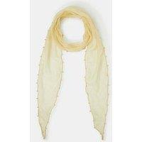 Accessorize Pearl-Edged Sheer Scarf