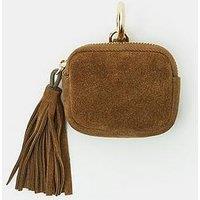 Accessorize Tassel Suede Airpod Case Keyring