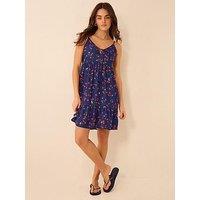 Accessorize Cherry Print Tassel Tie Mini Dress