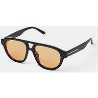 Accessorize Orange Tinted Aviator Sunglasses