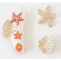 Accessorize 3-Pack Starfish & Shell Claw Clips