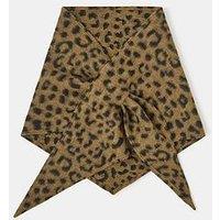 Accessorize Leopard Print Triangle Scarf