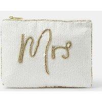 Accessorize Mrs Sequin Bridal Pouch