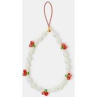 Accessorize Cherry Pearl Phone Charm
