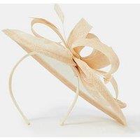 Accessorize Bow Feather Disc Fascinator