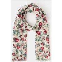 Accessorize Lightweight Strawberry Print Scarf
