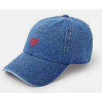 Accessorize Heart Denim Baseball Cap