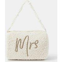 Accessorize Mrs Beaded Pearl Handheld Bag
