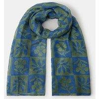 Accessorize Lightweight Flower Tile Print Scarf