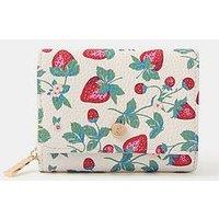 Accessorize Strawberry Print Tri-Fold Purse
