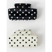 Accessorize 2-Pack Polka Dot Claw Clips