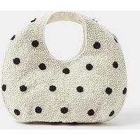 Accessorize Polka Dot Beaded Handheld Bag