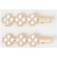 Accessorize 2-Pack Lucky Clover Hair Clips