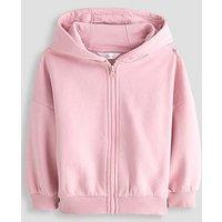 The Very Collection Girls Core Basic Zip Up Hoody - Pink