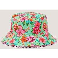 Monsoon Girls Tropical Flower Reversible Hat