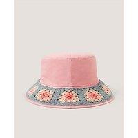 Monsoon Girls Pastel Crochet Bucket Hat - Multi
