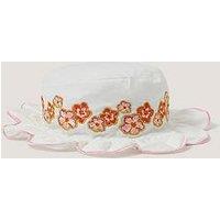 Monsoon Baby Girls Tropical Flower Bucket Hat - Light Cream