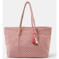 Accessorize Woven Aztec Shopper Bag