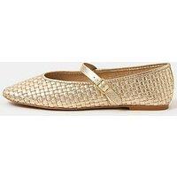 Accessorize Woven Mary Jane Ballet Flats