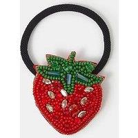 Accessorize Beaded Strawberry Hair Tie