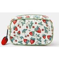 Accessorize Strawberry Print Quilted Make Up Bag