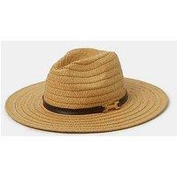 Accessorize Woven Fedora Hat