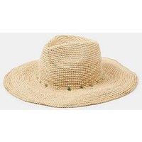 Accessorize Bead Trim Fedora Hat