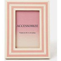 Accessorize Stripe Photo Frame 4 X 6