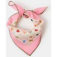 Accessorize Cowboy Print Square Cotton Scarf