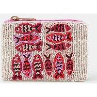 Accessorize Fish Beaded Coin Purse