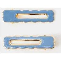 Accessorize 2-Pack Wiggly Enamel Salon Hair Clips