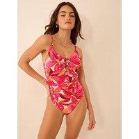 Accessorize Floral Cut Out Swimsuit