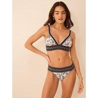 Accessorize Celestial Print Band Bikini Top