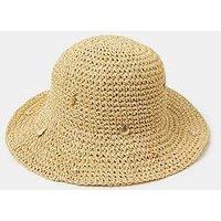 Accessorize Charm Straw Bucket Hat