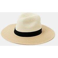 Accessorize Straw Fedora Hat