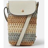 Accessorize Raffia Phone Bag