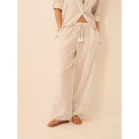 Accessorize Shimmer Stripe Tassel Trousers