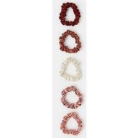 Accessorize 5-Pack Skinny Satin Hair Scrunchies