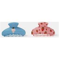 Accessorize 2-Pack Strawberry Print Claw Clips
