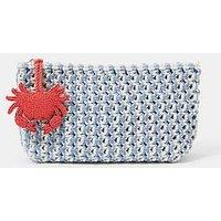 Accessorize Crab Charm Macrame Clutch Bag