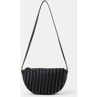 Accessorize Woven Leather Crossbody Bag