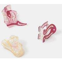 Accessorize 3-Pack Mini Cowboy Claw Clips