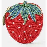 Accessorize Beaded Strawberry Coin Purse
