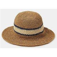 Accessorize Varsity Stripe Woven Bucket Hat