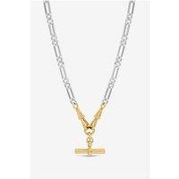 Inicio Two Tone T-Bar Necklace - Gift Pouch